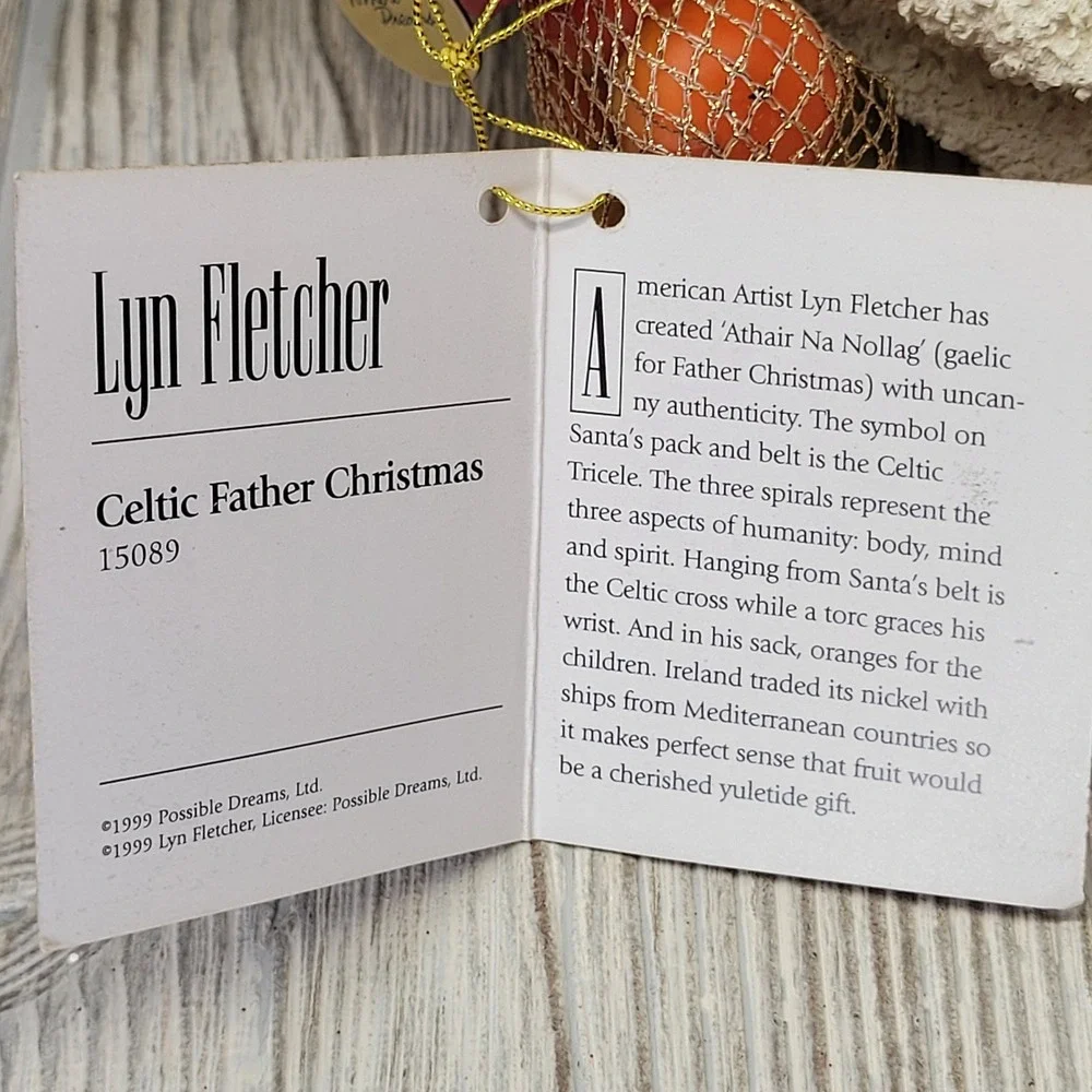 Lyn Fletcher Clothtique Celtic Father Christmas Irish Santa American Artist Club